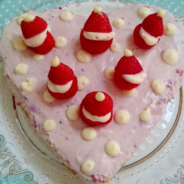 水玉de可愛い ベリーレアチーズケーキ サンタ達 レシピ 作り方 By Nozayomi 楽天レシピ 水玉de可愛い ベリーレアチーズケーキ サンタ達 レシピ 作り方 By Nozayomi 楽天レシピ